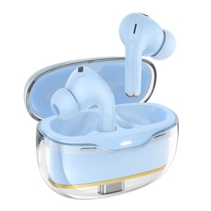 Słuchawki bezprzewodowe douszne bluetooth 4h TWS EW54 niebieskie Hoco