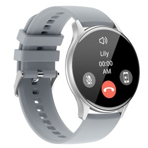 Smartwatch Y15 IP68 1.43” AMOLED rozmowy srebrna tarcza Hoco