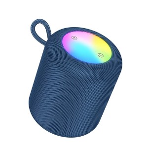 Głośnik bluetooth LED 5W 3h HC30 niebieski Hoco