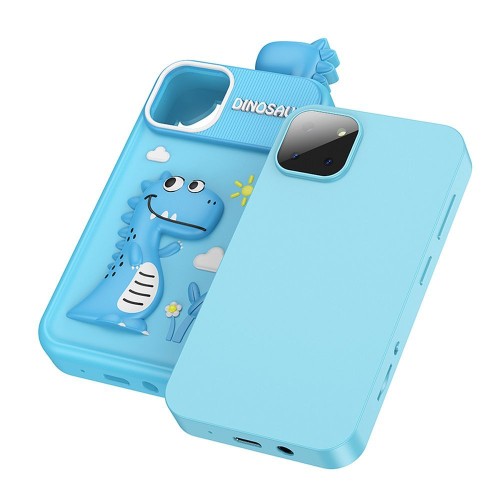 Telefon dla dzieci z motywem dinozaura 2,8 Y103 niebieski Hoco (6).jpg