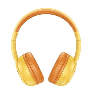 Słuchawki bezprzewodowe nagłowne bluetooth 28h W60 kotek żółte Hoco 