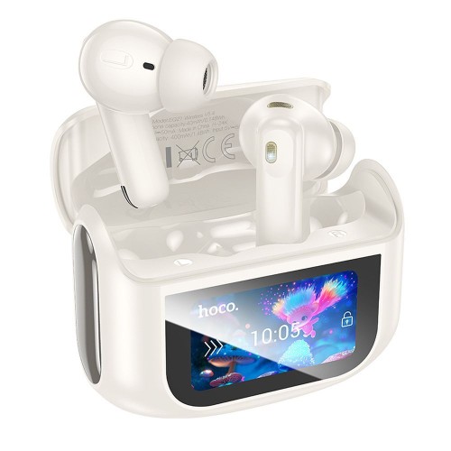 HOCO słuchawki bezprzewodowe bluetooth z ekranem dotykowym TWS ANC + ENC EQ21 białe (5).jpg