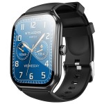 Smartwatch Y28 IP67 1,96" AMOLED rozmowy czarna tarcza Hoco