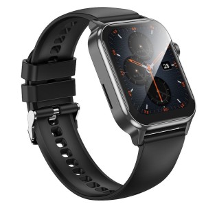 Smartwatch Y26 IPX4 1,81" LCD TFT rozmowy GPS czarna tarcza Hoco