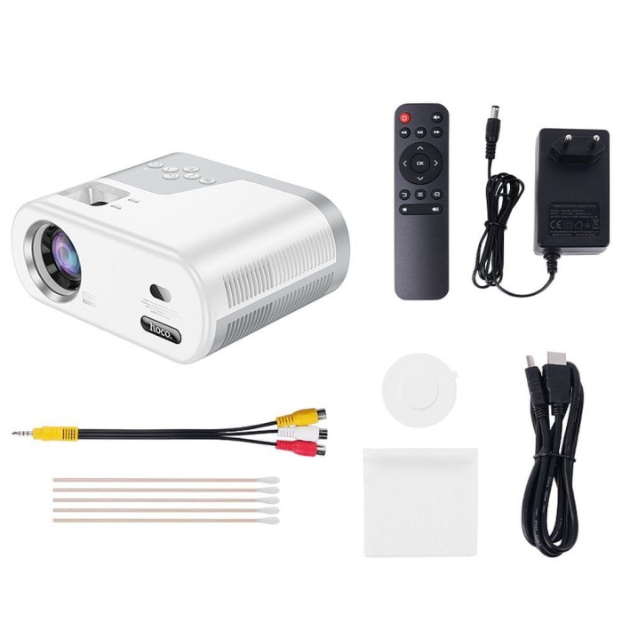 HOCO projektor z systemem Android Wi-Fi Bluetooth 720P DT2 biały (5).jpg