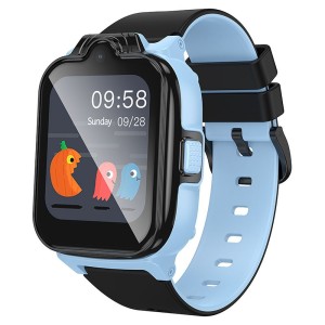Smartwatch dla dzieci z funkcją rozmowy 4G Y104 GPS niebieska tarcza Hoco
