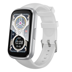 Smartwatch 1,47" TFT IP68 Y25 tętno bezpieczny sen srebrna tarcza 