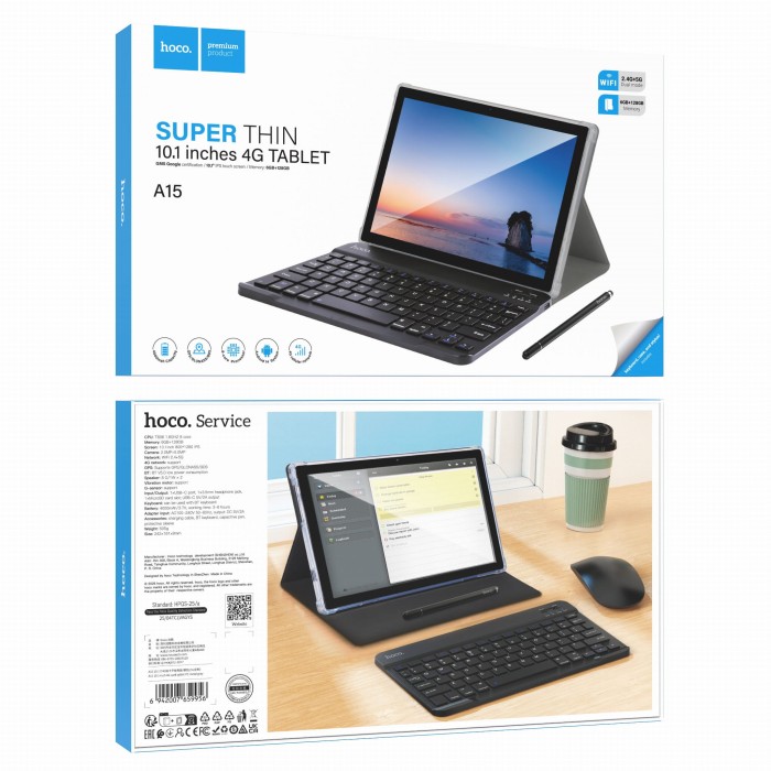 Tablet 10.1 6GB128GB Hoco HD Wi-Fi4GBT 5.0 Android 14 A15 szary (1).jpg
