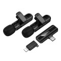 Mikrofon bezprzewodowy podwójny Lightning  USB C Hoco L20A czarny (8).jpg