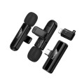 Mikrofon bezprzewodowy podwójny Lightning  USB C Hoco L20A czarny (1).jpg