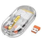 Myszka bezprzewodowa dual-mode SILENT 2,4G 1600 dpi GM35 szara Hoco