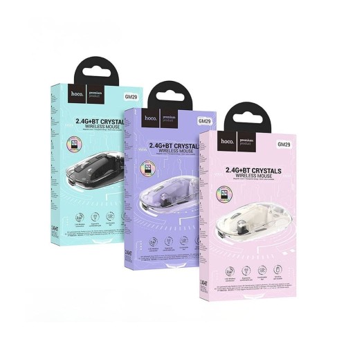 Myszka bezprzewodowa 2,4G 1600 dpi GM29 fioletowa Hoco 5.jpg
