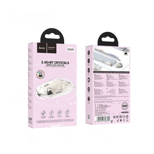 Myszka bezprzewodowa 2,4G 1600 dpi GM29 biała Hoco 3.jpg