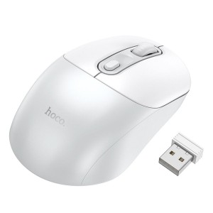 Myszka bezprzewodowa 2,4G 1600 dpi GM28 biała Hoco