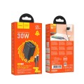 Ładowarka sieciowa do telefonu Hoco 2 x USB C + 2 x USB A QC3.0 PD 3A 30W + kabel USB C do USB C N56 czarn (2).jpg
