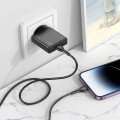 Ładowarka sieciowa do telefonu Hoco Slim USB C QC PD 30W + kabel USB C do Lightning N37 czarna (2).jpg