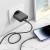 Ładowarka sieciowa do telefonu Hoco Slim USB C QC PD 30W + kabel USB C do Lightning N37 czarna (2).jpg