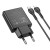 Ładowarka sieciowa do telefonu Hoco Slim USB C QC PD 30W + kabel USB C do Lightning N37 czarna (6).jpg