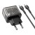 Ładowarka sieciowa do telefonu Hoco USB A + USB C QC3.0 PD 3A 20W + kabel USB C do USB C N34 transparentna (5).jpg