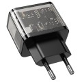 Ładowarka sieciowa do telefonu Hoco USB A + USB C QC3.0 PD 3A 20W N34 transparentna (4).jpg