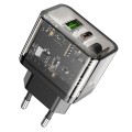 Ładowarka sieciowa do telefonu Hoco USB A + USB C QC3.0 PD 3A 20W N34 transparentna (9).jpg