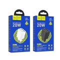 Ładowarka sieciowa do telefonu Hoco 2 x USB C + 2 x USB A QC3.0 PD 3A 20W N55 czarna (1).jpg