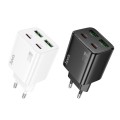 Ładowarka sieciowa do telefonu Hoco 2 x USB C + 2 x USB A QC3.0 PD 3A 20W N55 czarna (5).jpg