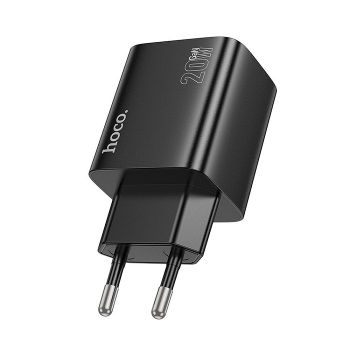Ładowarka sieciowa do telefonu Hoco 2 x USB C + 2 x USB A QC3.0 PD 3A 20W N55 czarna (8).jpg