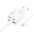 Ładowarka sieciowa do telefonu Hoco 2 x USB C + 2 x USB A QC3.0 PD 3A 20W + kabel USB C do USB C N55 biała (1).jpg