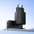 Ładowarka sieciowa do telefonu Hoco USB A + USB C QC3.0 PD AFC 3A 30W N71 czarna (3).jpg