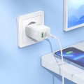 Ładowarka sieciowa do telefonu Hoco USB A + USB C QC3.0 PS AFC 3A 30W + kabel USB C do USB C N71 biała (3).jpg