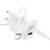 Ładowarka sieciowa do telefonu Hoco USB A + USB C QC3.0 PS AFC 3A 30W + kabel USB C do USB C N71 biała (6).jpg