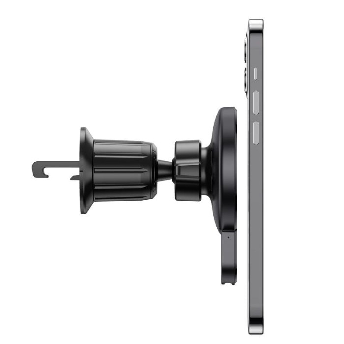 Uchwyt na telefon do samochodu indukcyjny zgodny z MagSafe Hoco 15W do kratki CA85 czarny (5).jpg