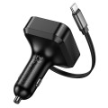 Ładowarka samochodowa Hoco ze zwijanym kablem 2 x USB C + USB A QC PD 65W NZ18 czarna (4).jpg