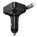 Ładowarka samochodowa Hoco ze zwijanym kablem 2 x USB C + USB A QC PD 65W NZ18 czarna (6).jpg
