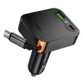 Ładowarka samochodowa Hoco ze zwijanym kablem 2 x USB C + USB A QC PD 65W NZ18 czarna (7).jpg