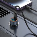 Ładowarka samochodowa Hoco USB A + USB C QC3.0 PD 30W + kabel USB C do Lightning Z57A czarna (2).jpg