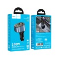 Ładowarka samochodowa Hoco USB A + USB C + gniazdo zapalniczki PD QC3.0 3A 35W Z56 czarna (1).jpg
