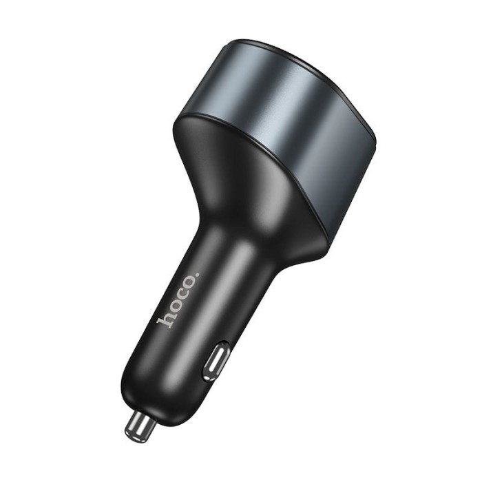 Ładowarka samochodowa Hoco USB A + USB C + gniazdo zapalniczki PD QC3.0 3A 35W Z56 czarna (7).jpg