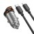 Ładowarka samochodowa Hoco USB C QC PD 30W + kabel USB C do Lightning NZ16 szara (5).jpg