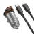 Ładowarka samochodowa Hoco 2 x USB C QC PD 45W + kabel USB C do Lightnning NZ16B szara (1).jpg