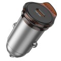 Ładowarka samochodowa Hoco USB C QC PD 30W NZ16 szara (4).jpg