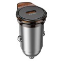 Ładowarka samochodowa Hoco USB C QC PD 30W NZ16 szara (7).jpg
