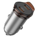 Ładowarka samochodowa Hoco 2 x USB C QC PD 45W NZ16B szara (6).jpg