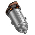 Ładowarka samochodowa Hoco 2 x USB C QC PD 45W NZ16B szara (7).jpg