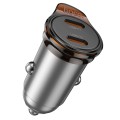 Ładowarka samochodowa Hoco 2 x USB C QC PD 45W NZ16B szara (8).jpg