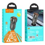 Ładowarka samochodowa USB A + USB C QC3.0 PD 20W Z46A szary Hoco