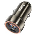 Ładowarka samochodowa Hoco USB A + USB C QC3.0 PD 20W Z46A szary (4).jpg