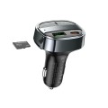 Ładowarka samochodowa Hoco USB A + USB C PD QC3.0 5A 30W z wyświetlaczem + transmiter FM BT E70 czarna (3).jpg
