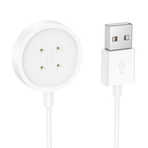 Kabel do ładowania smartwatcha Hoco 0,6 m Y24 biały (4).jpg